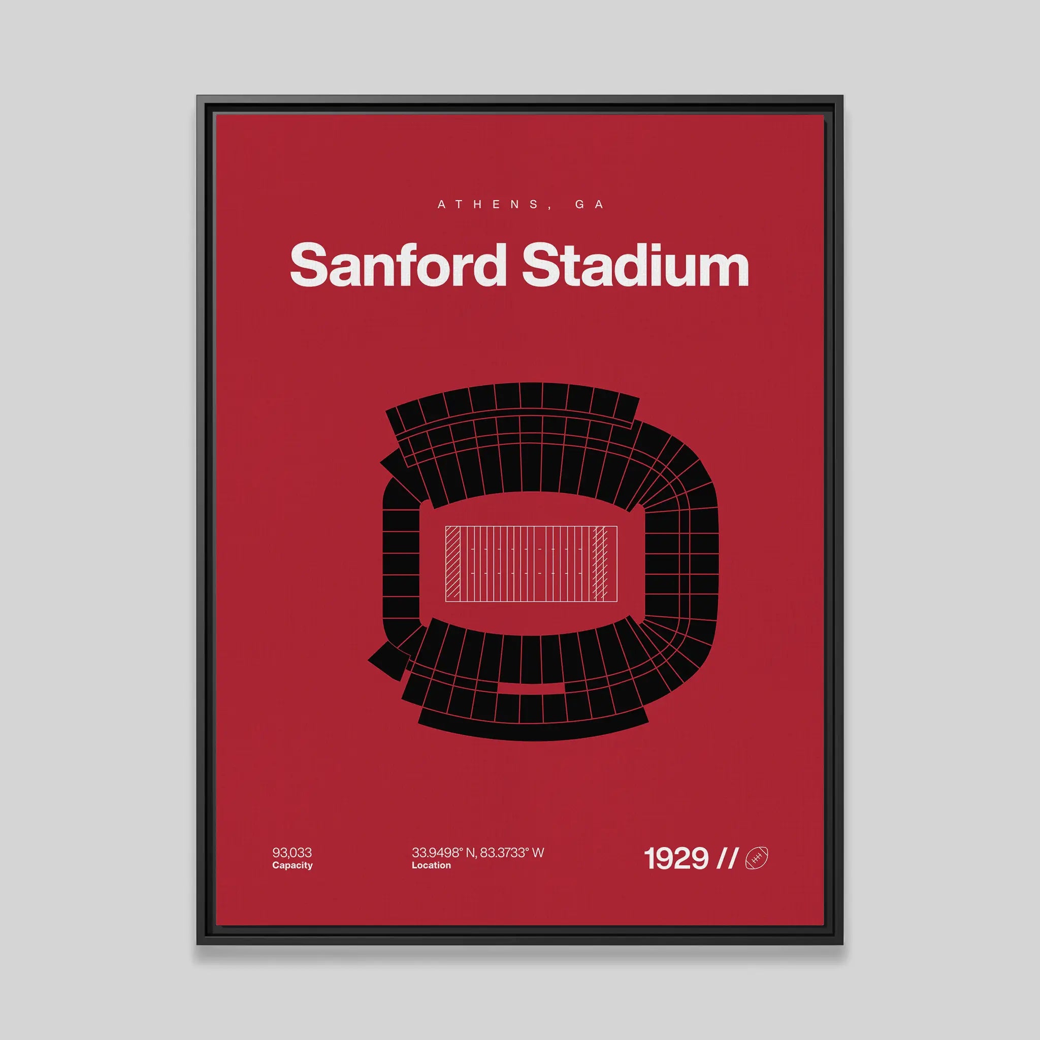 Georgia College Football Stadium Bold