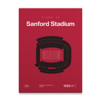 Georgia College Football Stadium Bold