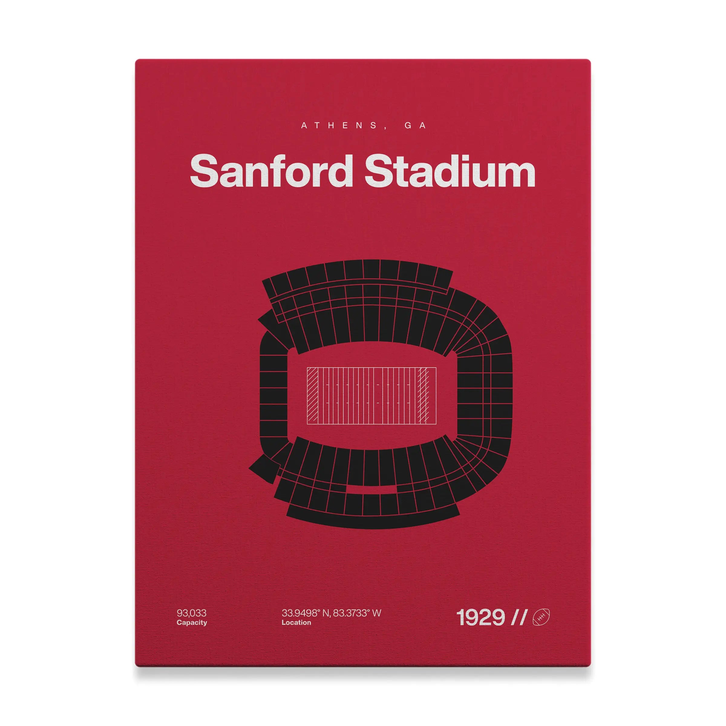 Georgia College Football Stadium Bold