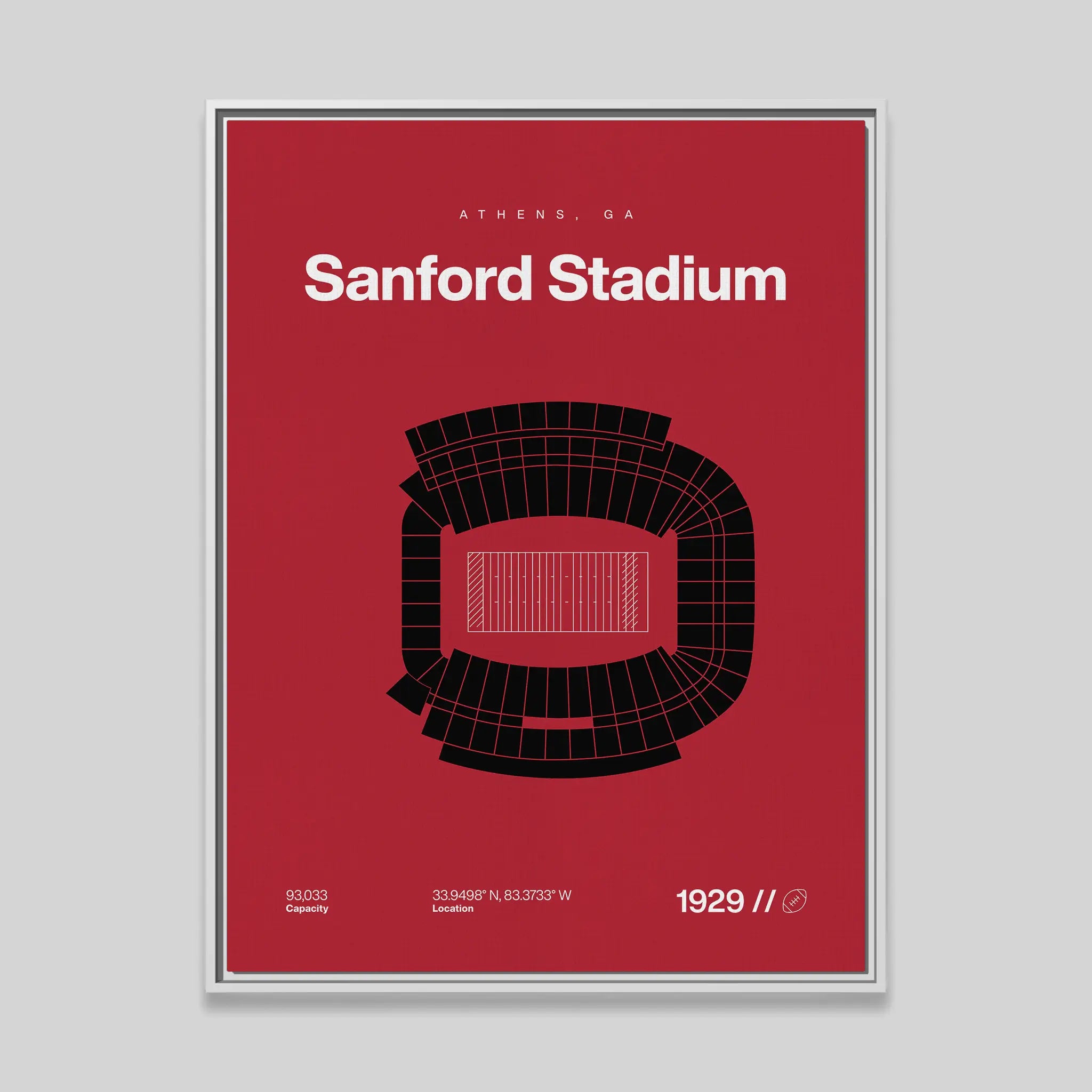 Georgia College Football Stadium Bold