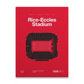 Utah College Football Stadium Bold Canvas Art