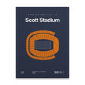 Virginia College Football Stadium Bold Canvas Art