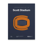 Virginia College Football Stadium Bold Canvas Art
