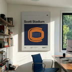 Virginia College Football Stadium Canvas Art