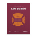 Virginia T. College Football Stadium Bold Canvas Art