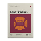 Virginia T. College Football Stadium Canvas Art