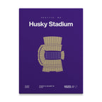 Washington College Football Stadium Bold Canvas Art