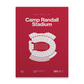 Wisconsin College Football Stadium Bold Canvas Art