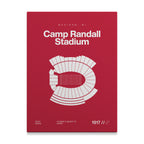 Wisconsin College Football Stadium Bold Canvas Art