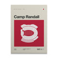 Wisconsin College Football Stadium Canvas Art