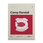 Wisconsin College Football Stadium Canvas Art