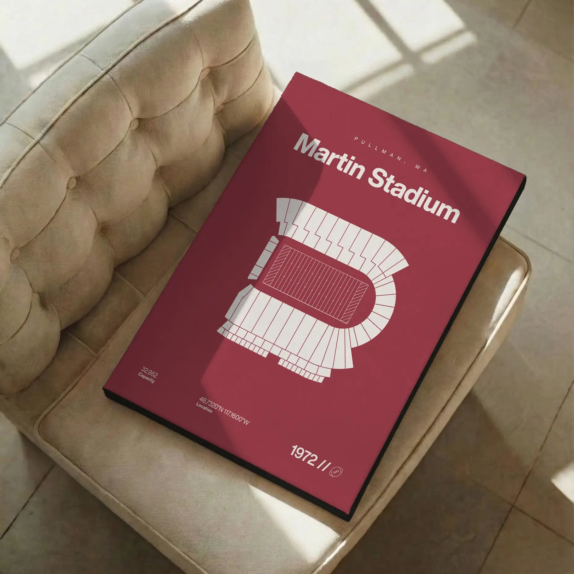 Washington ST College Football Stadium Bold Canvas Art