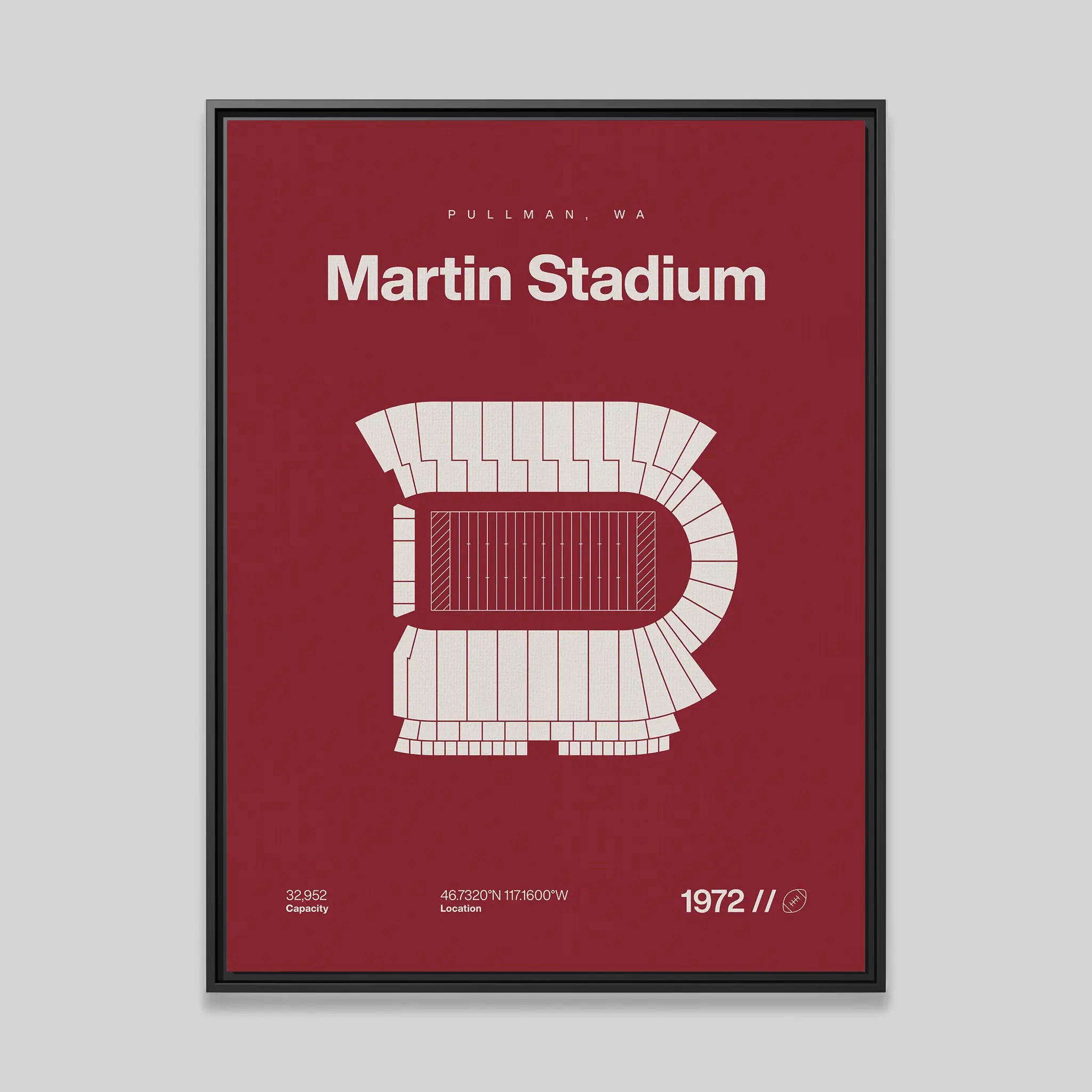 Washington ST College Football Stadium Bold Canvas Art