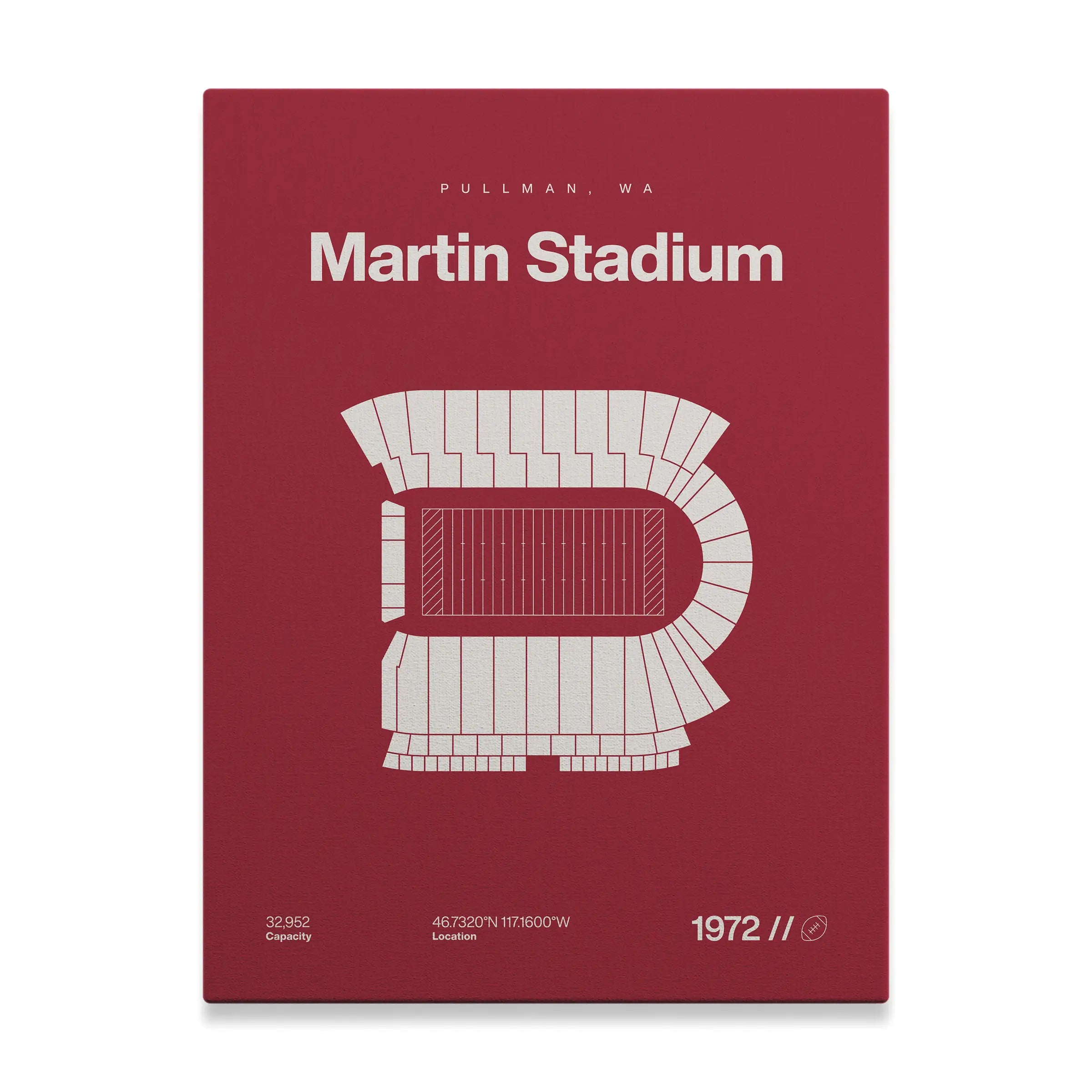Washington ST College Football Stadium Bold Canvas Art