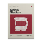 Washington ST College Football Stadium Canvas Art