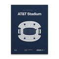 Dallas Football Stadium Bold Canvas Art
