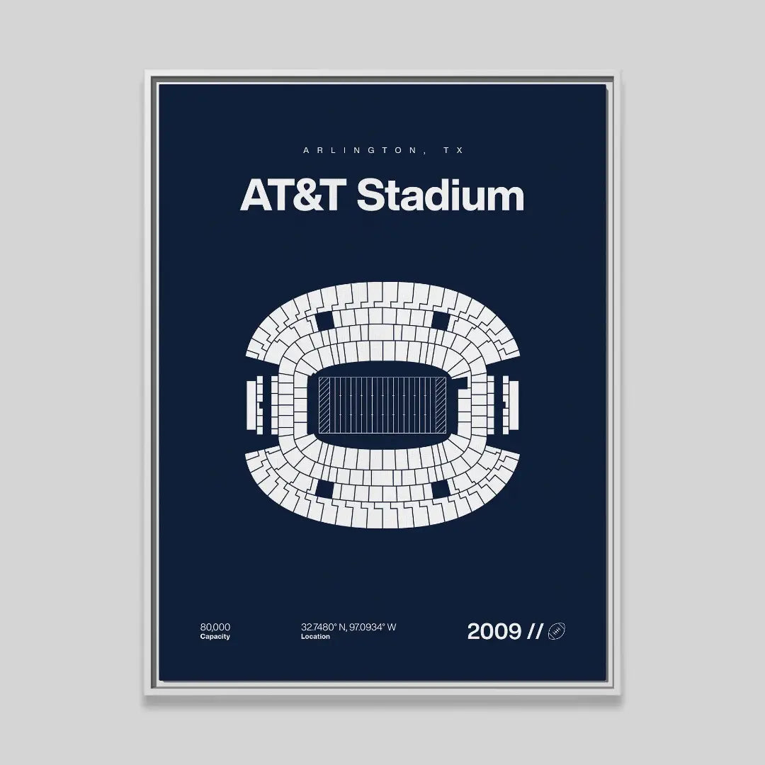 Dallas Football Stadium Bold Canvas Art