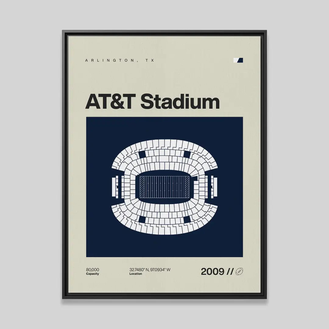 Dallas Football Stadium Canvas Art