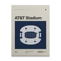 Dallas Football Stadium Canvas Art