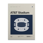 Dallas Football Stadium Canvas Art