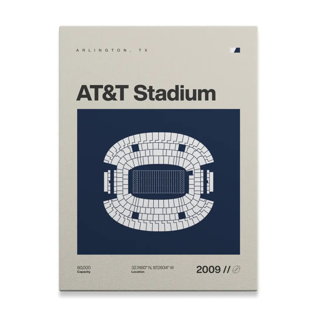 Dallas Football Stadium Canvas Art