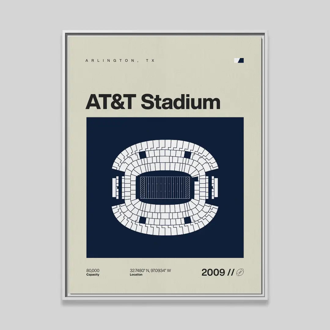 Dallas Football Stadium Canvas Art
