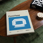 Detroit Football Stadium Canvas Art