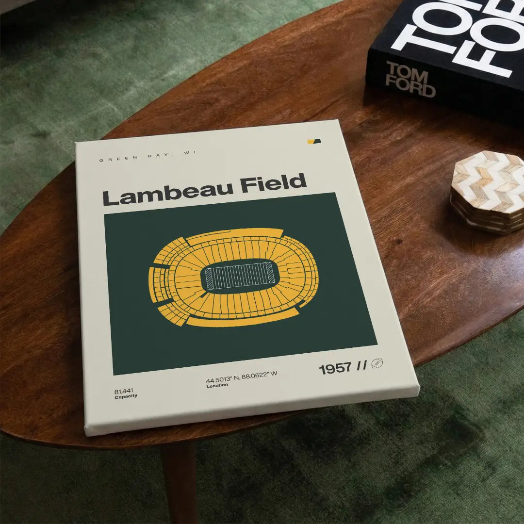 Green Bay Football Stadium Canvas Art