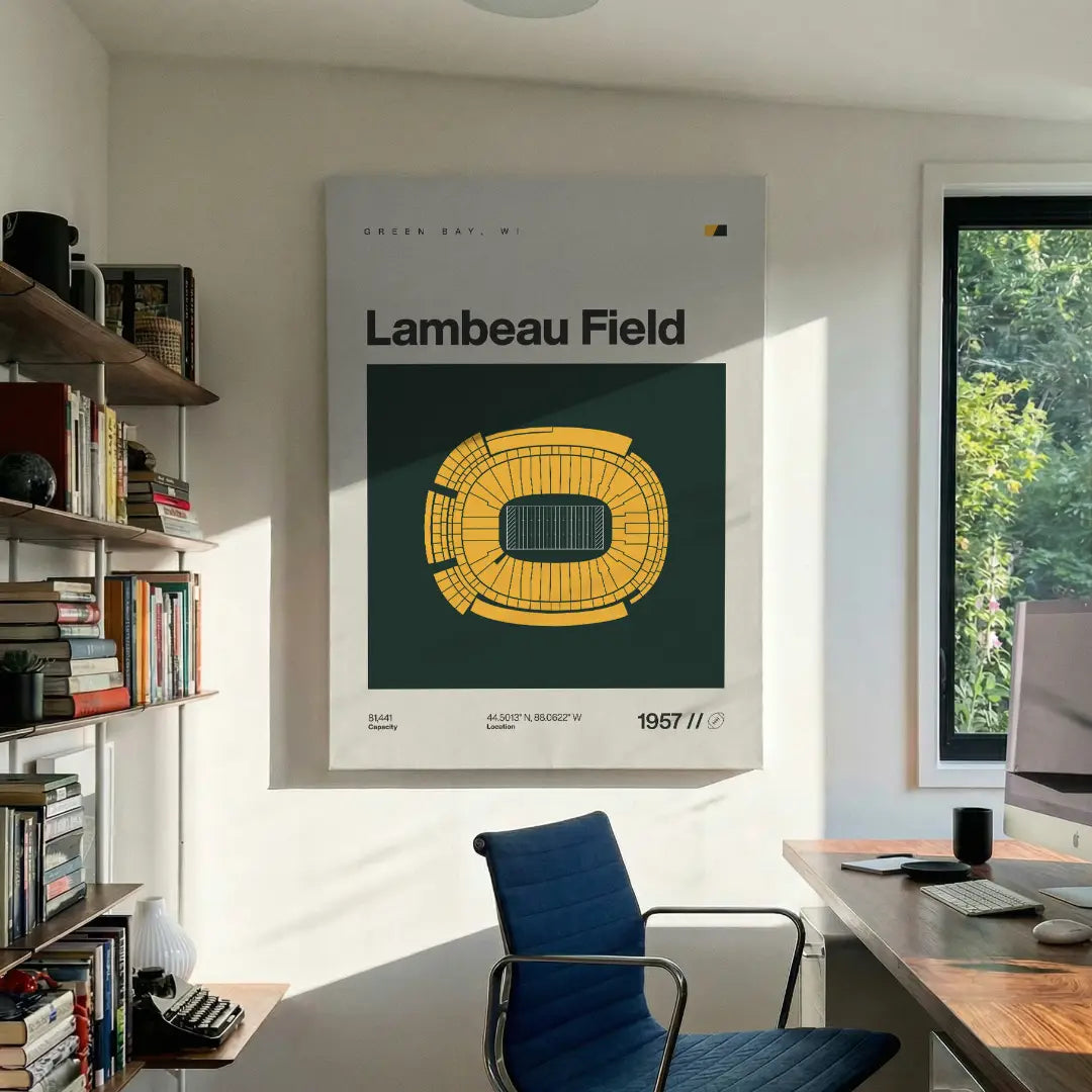 Green Bay Football Stadium Canvas Art