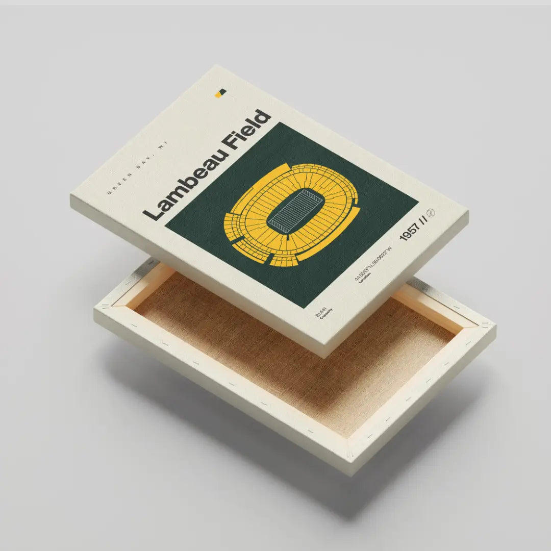 Green Bay Football Stadium Canvas Art