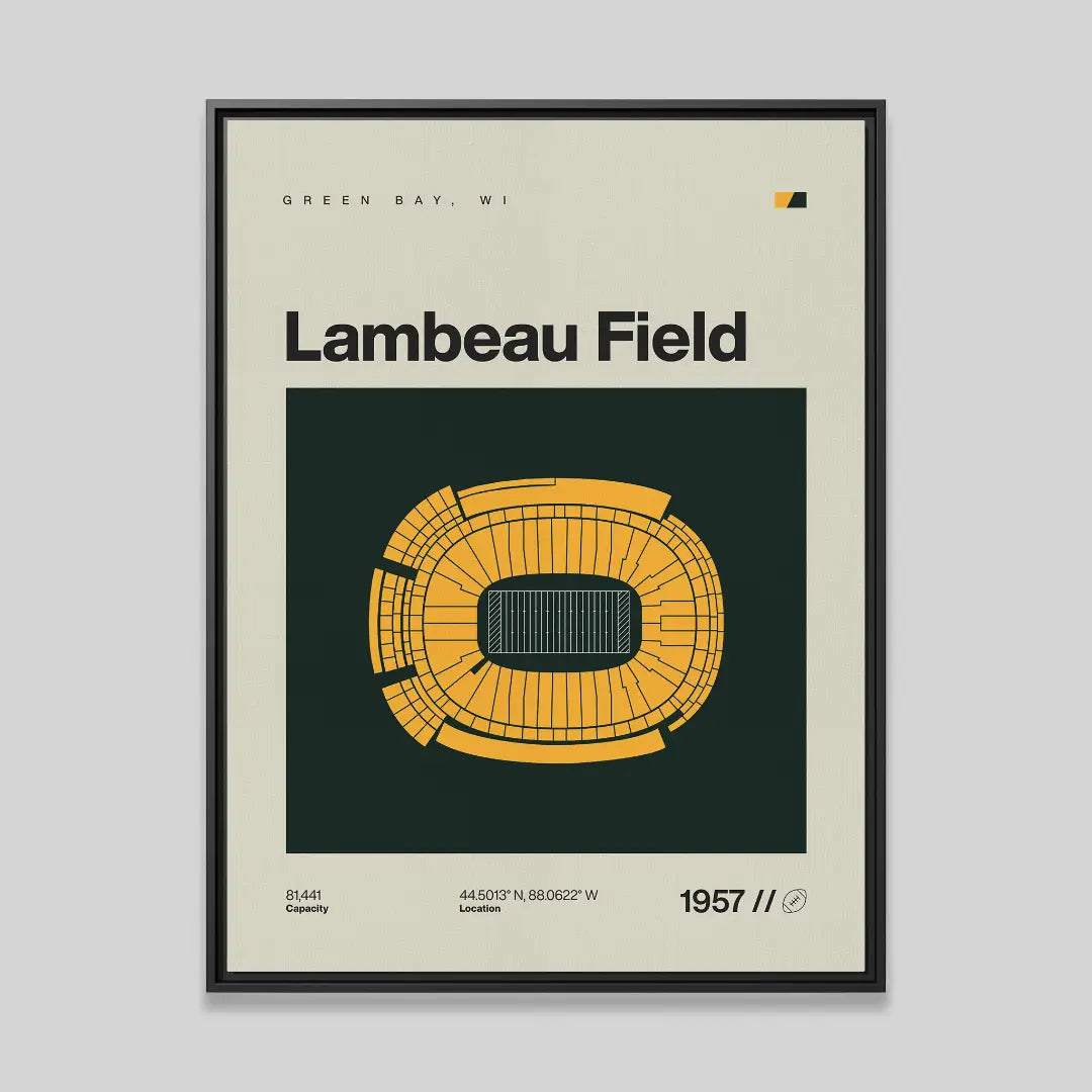 Green Bay Football Stadium Canvas Art