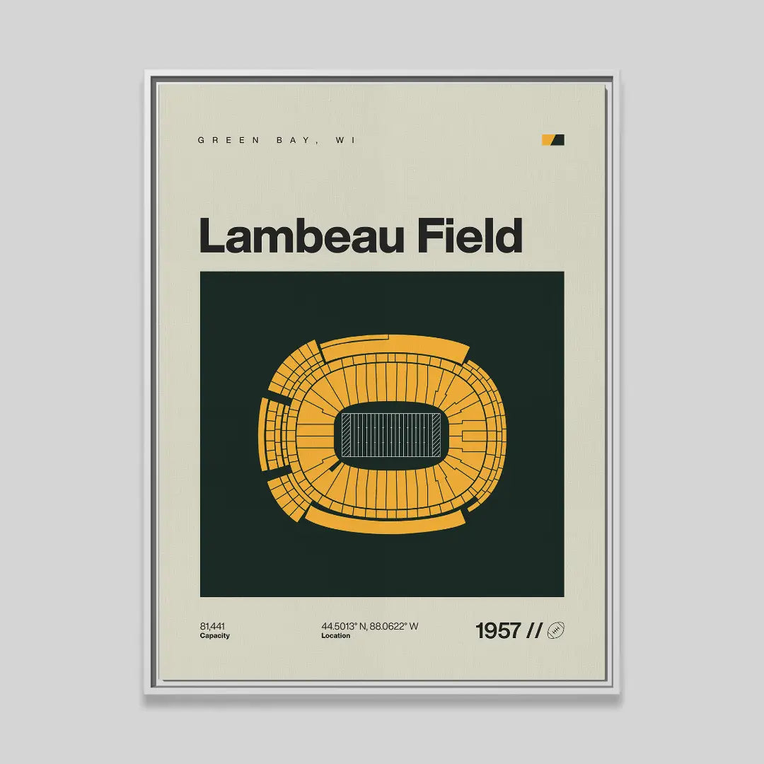 Green Bay Football Stadium Canvas Art