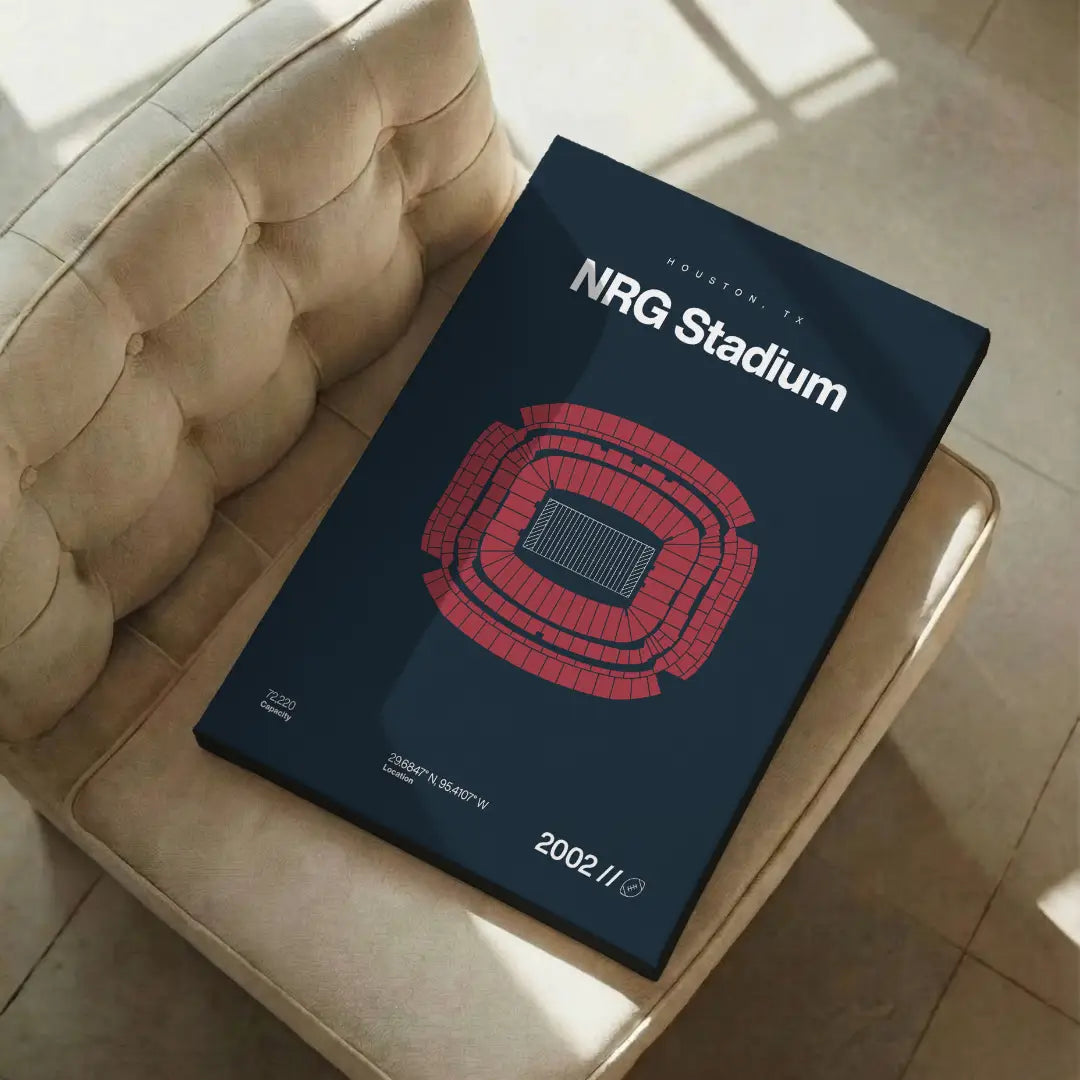 Houston Football Stadium Bold Canvas Art