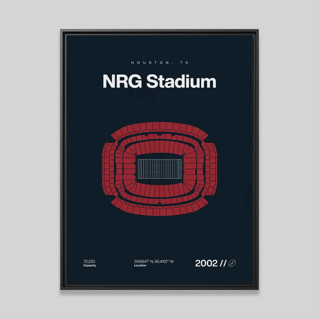 Houston Football Stadium Bold Canvas Art