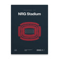 Houston Football Stadium Bold Canvas Art