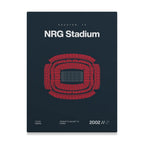 Houston Football Stadium Bold Canvas Art