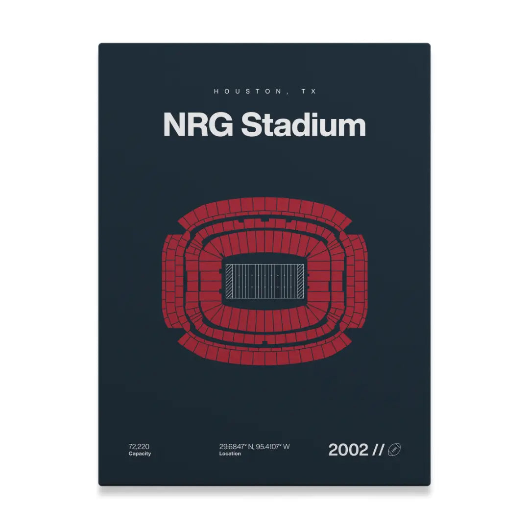 Houston Football Stadium Bold Canvas Art