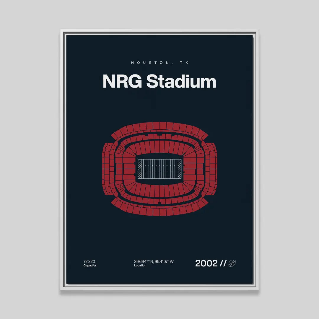 Houston Football Stadium Bold Canvas Art