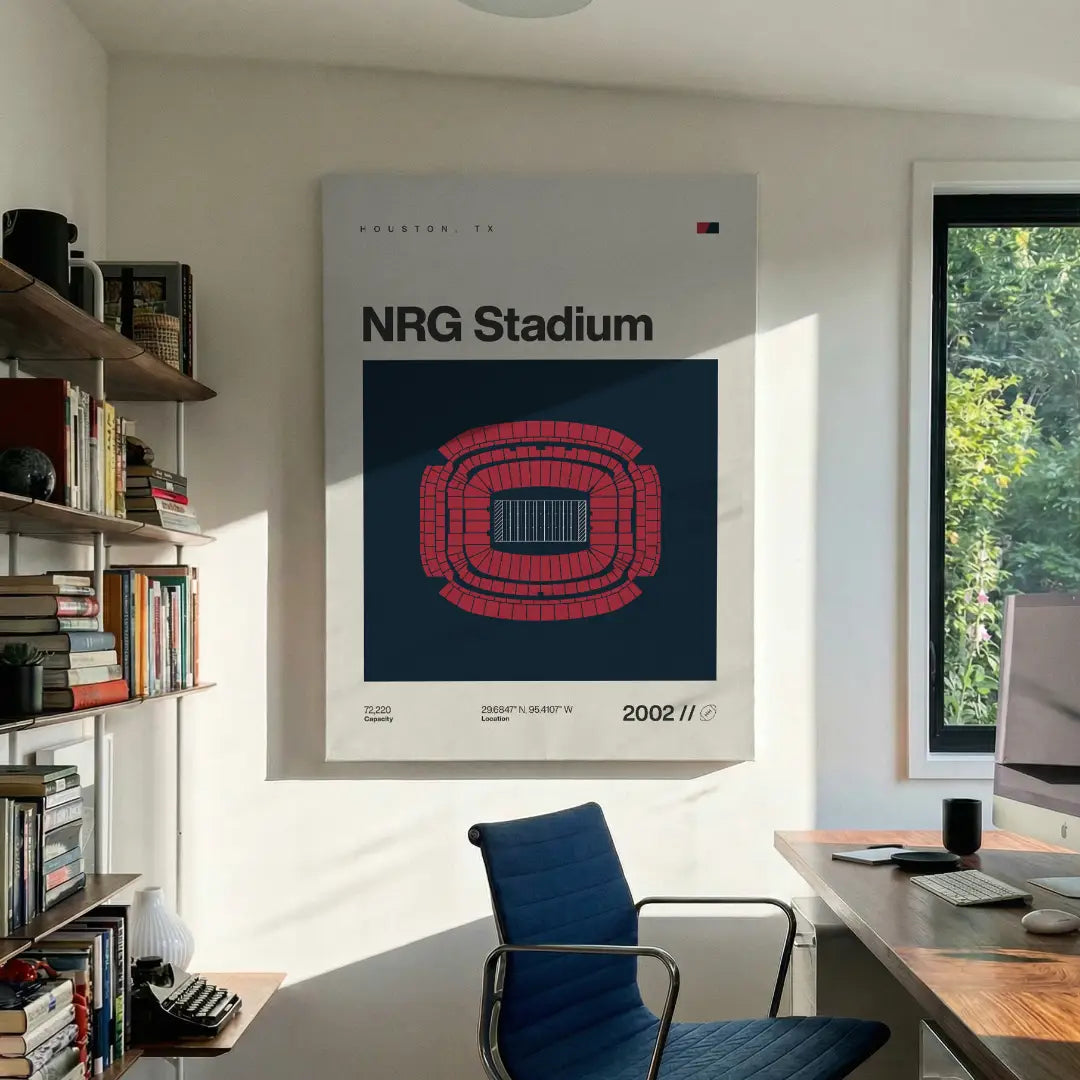 Houston Football Stadium Canvas Art