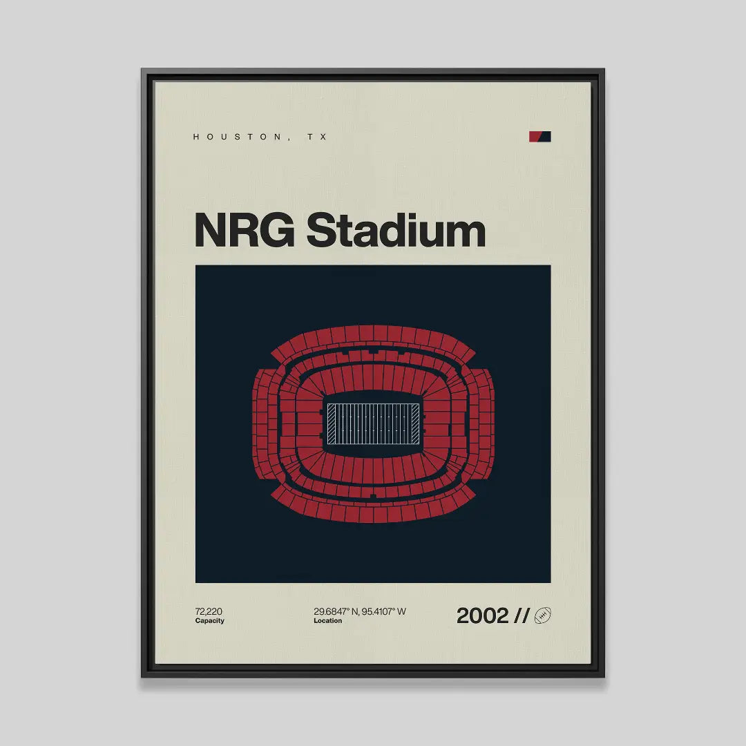 Houston Football Stadium Canvas Art