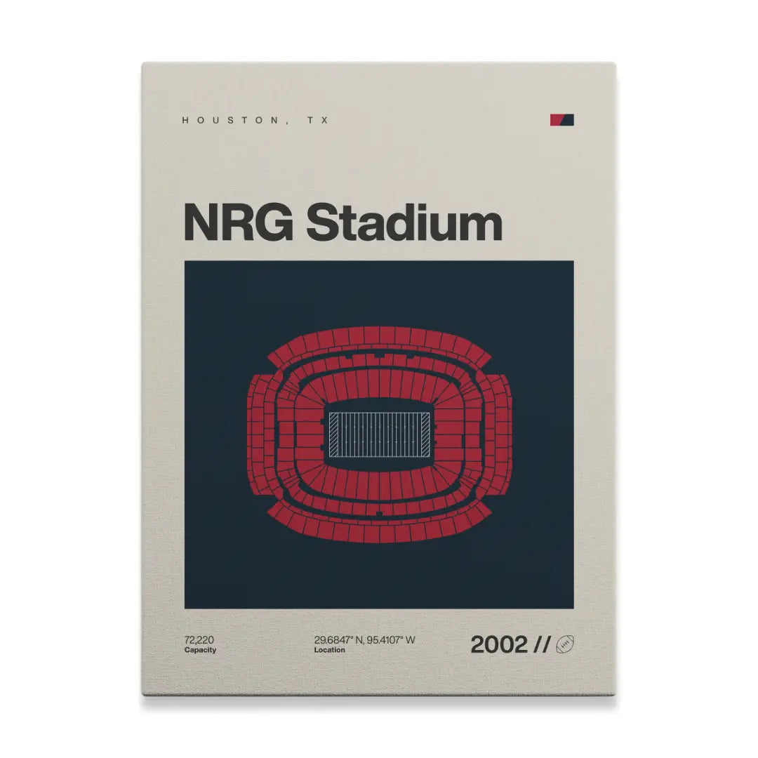 Houston Football Stadium Canvas Art