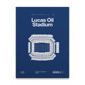 Indianapolis Football Stadium Bold Canvas Art