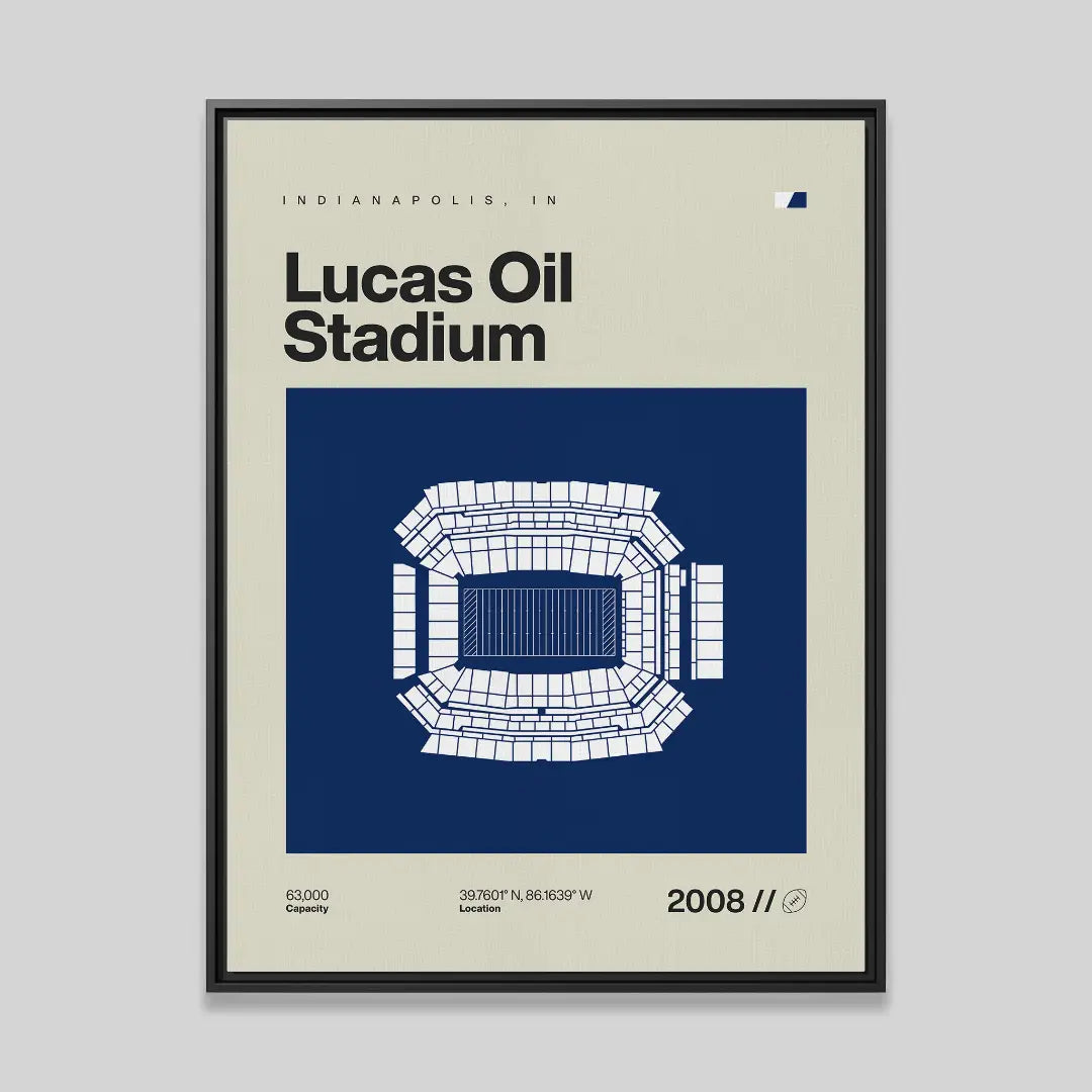 Indianapolis Football Stadium Canvas Art