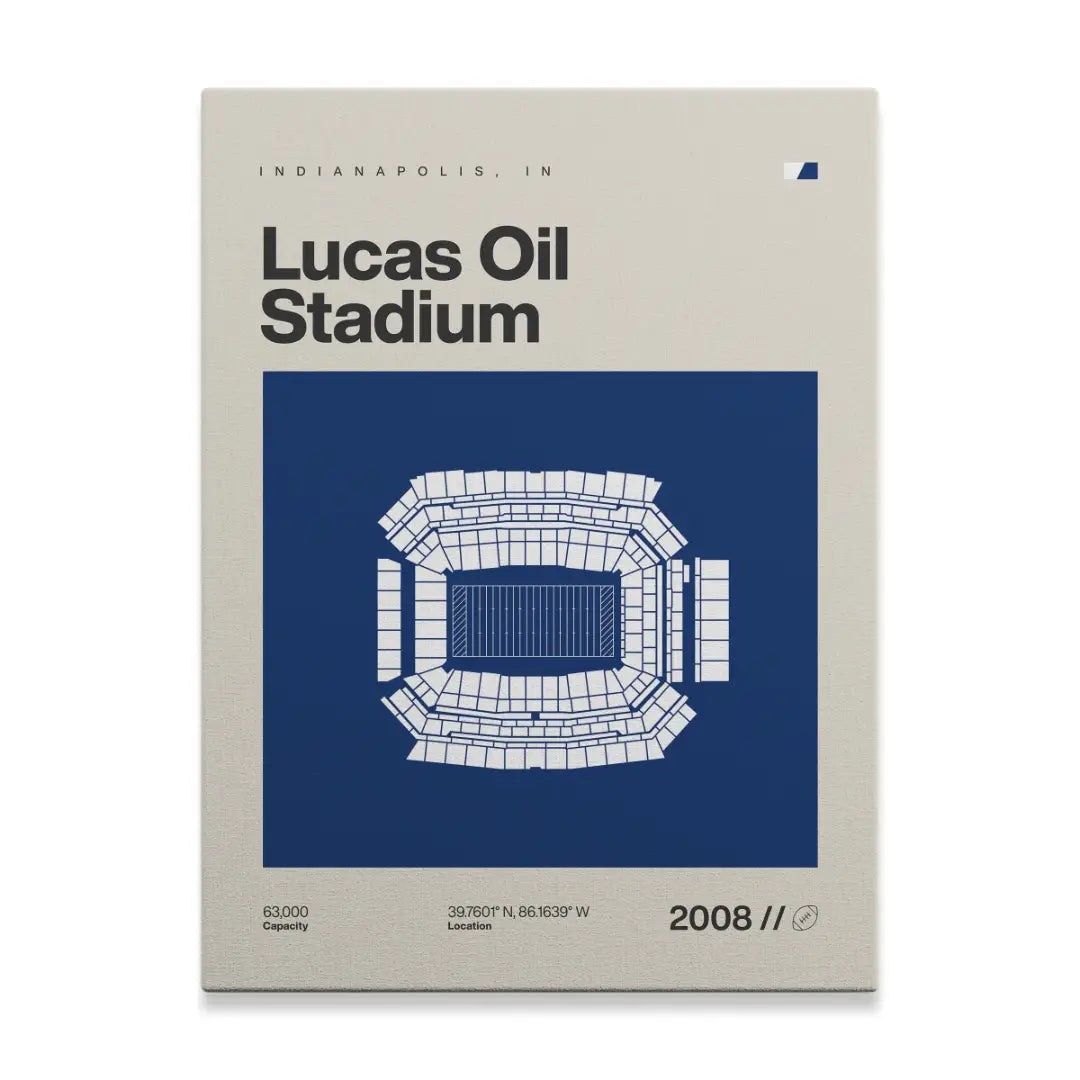Indianapolis Football Stadium Canvas Art