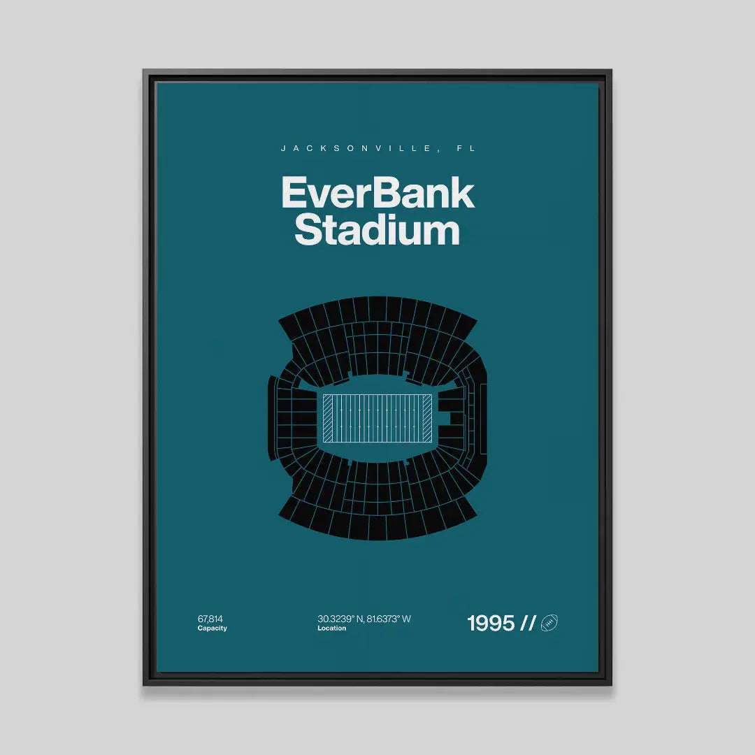 Jacksonville Football Stadium Bold Canvas Art