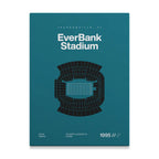 Jacksonville Football Stadium Bold Canvas Art
