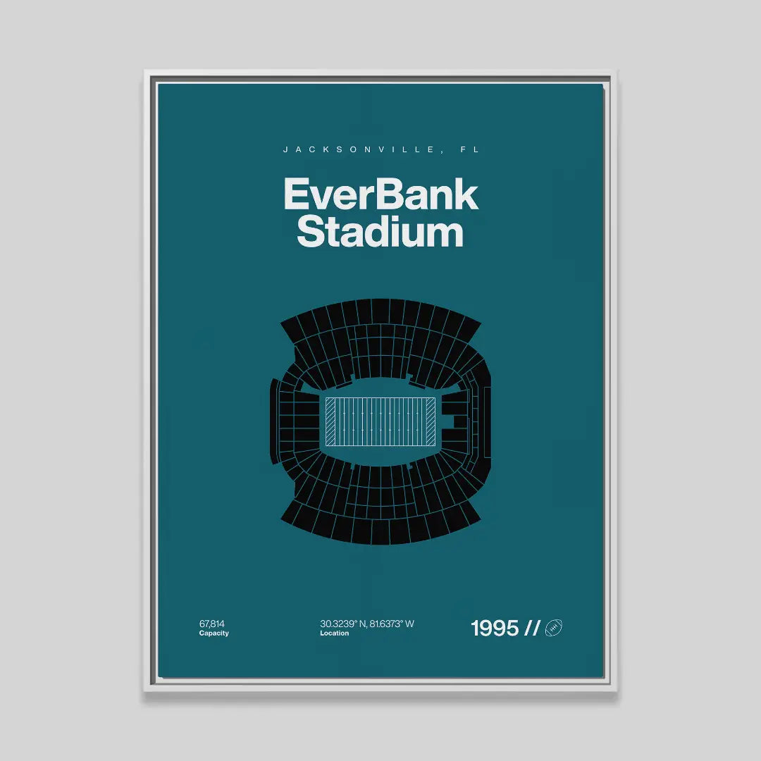 Jacksonville Football Stadium Bold Canvas Art