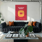 Kansas City Football Stadium Bold Canvas Art