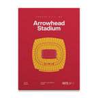 Kansas City Football Stadium Bold Canvas Art