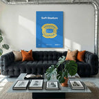 LA Football Stadium Bold Canvas Art